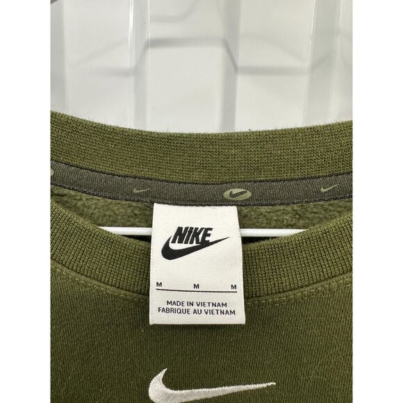 Vintage Nike Olive Green Double Swoosh Sweatshirt | Size Medium - Picture 5 of 5